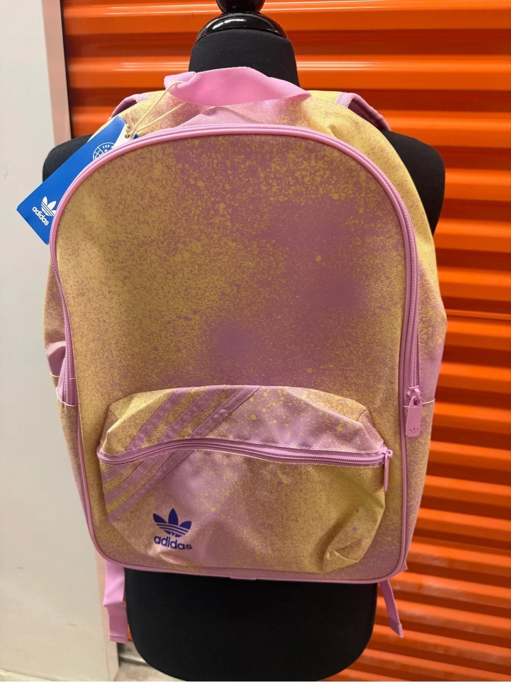 NWT Adidas Pastel Pink and Yellow Ombre Backpack
